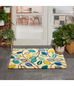 Nourison Wav17 Greetings - Wgt24 Aqua Area Rug 1 ft. 6 X 2 ft. 4 Rectangle