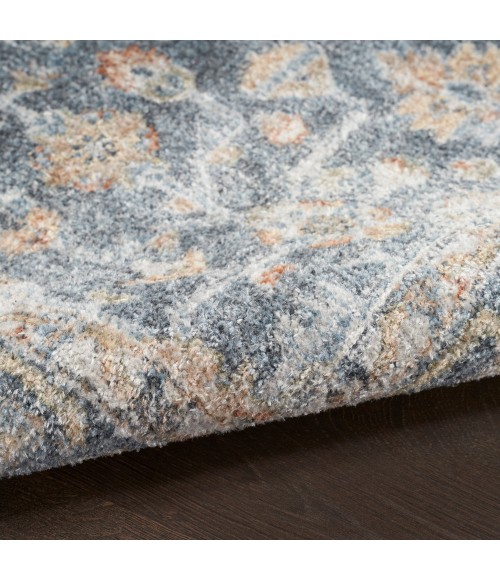 Nourison Astra Machine Washable Area Rug ASW11 Grey/Gold