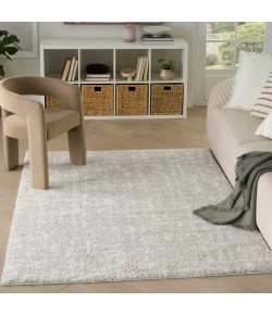 Nourison Home Modern Shag Grey Ivory MMD06 5 ft. 3 in. X 7 ft. Rectangle Rug