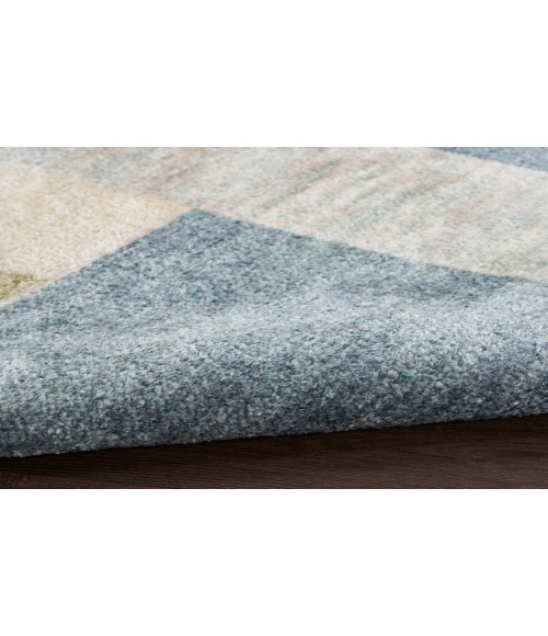 Nourison Astra Machine Washable Blue Green Multi ASW09 4 ft. X 6 ft. Rectangle Rug
