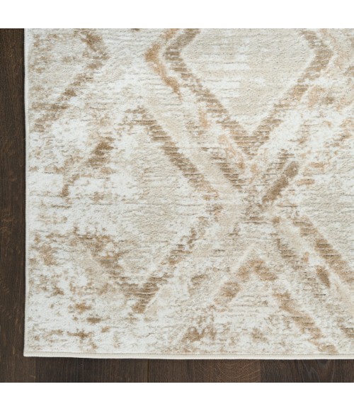 Nourison Dekor Ivory Taupe DEK05 2 ft. X 4 ft. Rect. Rug