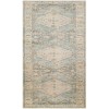 Nourison Astra Machine Washable Silver Blue ASW11 2 ft. 2 in. X 10 ft. Rectangle Rug