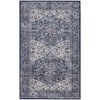 Nicole Curtis Machine Washable Series 1 Navy Ivory SR104 3 ft. X 5 ft. Rectangle Rug