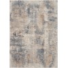 Nourison Rustic Textures - Rus05 Beige Grey Area Rug 5 ft. 3 X 7 ft. 3 Rectangle