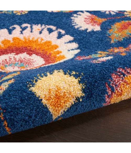 Nourison Allur Area Rug ALR08-Navy Multicolor