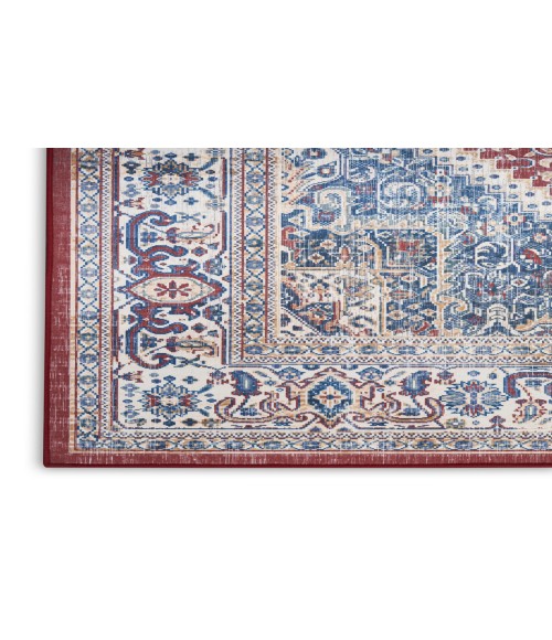 Nourison Vintage Home Red Blue VNH01 5 ft. X 7 ft. Rectangle Rug