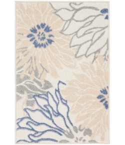 Nourison Home Passion PSN17 Ivory Grey Blue 1 ft. 10 in. X 2 ft. 10 in. Area Rug