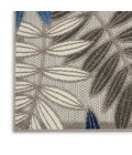 Nourison Aloha Area Rug ALH18 Grey/Blue 5'3" x 7'5"