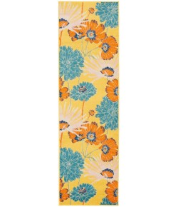 Nourison Allur - Alr06 Yellow Multicolor Area Rug 2 ft. 3 X 7 ft. 6 Rectangle