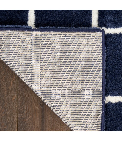 DKNY West End Ave Navy Ivory WTE01 8 ft. X 10 ft. Rect. Rug