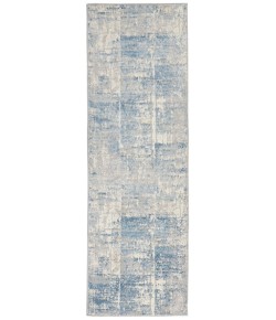 Nourison Home Solace SLA02 Ivory/Grey/Blue 2 ft. 3 in. X 7 ft. 3 in. Area Rug