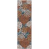 Nourison Pompeii Blue Multicolor PMP04 2 ft. 3 in. X 7 ft. 6 in. Rect. Rug