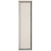 Nourison Essentials - Nre02 Ivory Black Area Rug 2 ft. X 6 ft. Runner