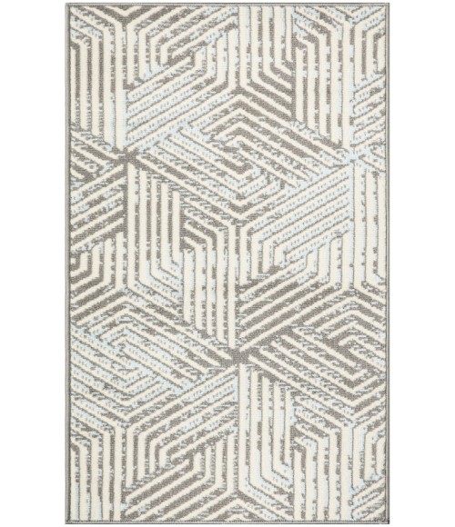 Nourison Grafix Grey GRF39 2 ft. X 4 ft. Rectangle Rug