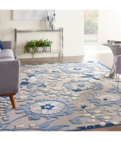 Nourison Aloha - Alh17 Blue Grey Area Rug 9 ft. X 12 ft. Rectangle