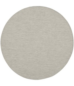 Nourison Positano - Pos01 Light Grey Area Rug 6 ft. X 6 ft. Round
