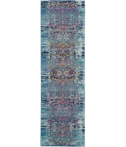 Nourison Vintage Kashan - Vka02 Blue Area Rug 2 ft. X 6 ft. Rectangle