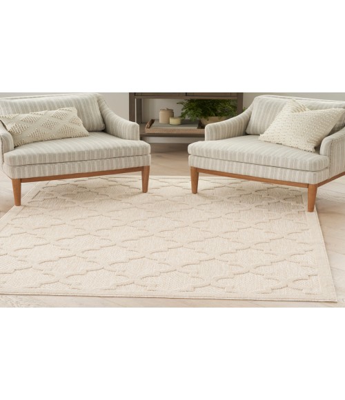 Nourison Easy Care Cream NES01 4 ft. X 6 ft. Rectangle Rug
