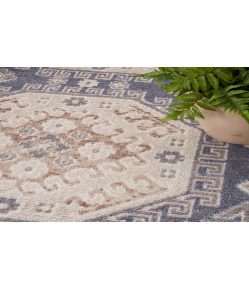 Nourison Serenity Home Ivory Blue SRH01 3 ft. 11 in. X 5 ft. 11 in. Rectangle Rug