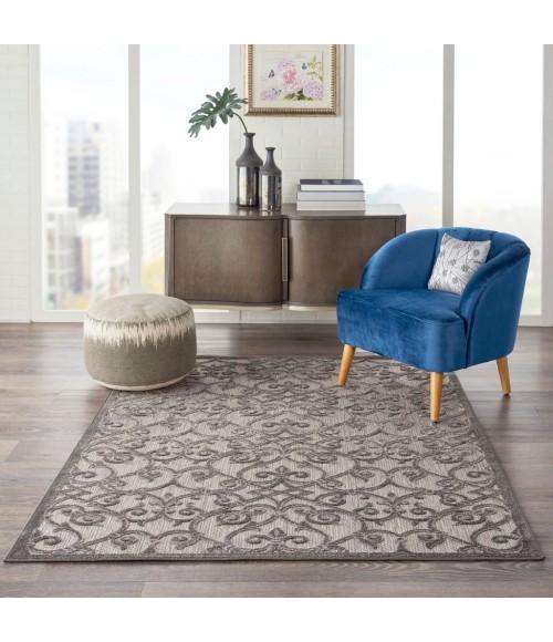 Nourison Aloha Area Rug ALH21-Grey/Charcoal