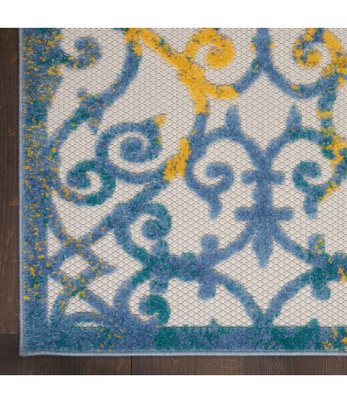 Nourison Aloha Indoor/Outdoor Area Rug ALH21-Ivory Blue