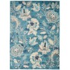 Nourison Tranquil(Traql) - Tra02 Turquoise Area Rug 4 ft. X 6 ft. Rectangle