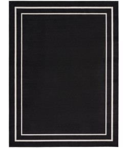 Nourison Essentials - Nre02 Black Ivory Area Rug 9 ft. X 12 ft. Rectangle
