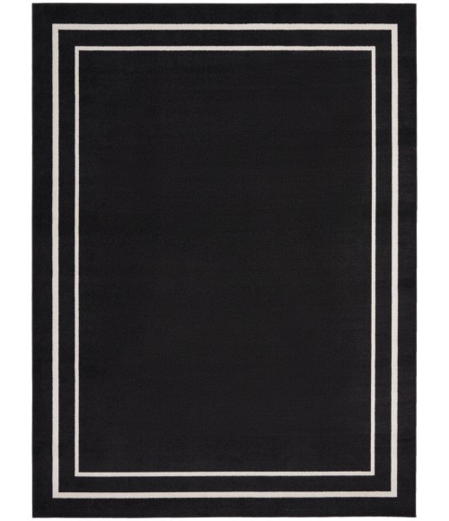 Nourison Nourison Essentials Area Rug Nourison Nourison Essentials Area Rug NRE02 Black Ivory