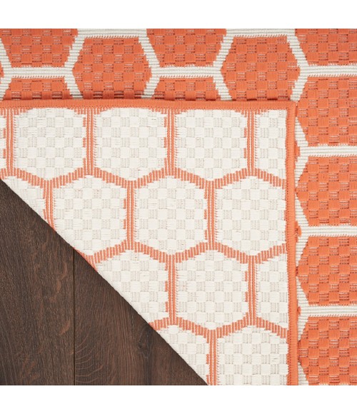 Nourison Reversible Indoor Outdoor Coral RVB01 2 ft. 2 in. X 10 ft. Rect. Rug