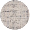 Nourison Rustic Textures - Rus06 Ivory Blue Area Rug 7 ft. 10 in. Round