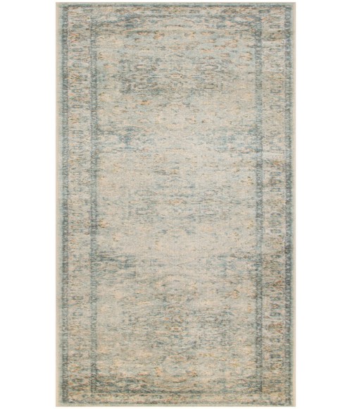 Nourison Astra Machine Washable Light Blue ASW12 2 ft. 2 in. X 10 ft. Rectangle Rug