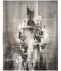 Nourison Home Twilight TWI30 Grey/Ivory/Black 7 ft. 9 in. X 9 ft. 9 in. Area Rug