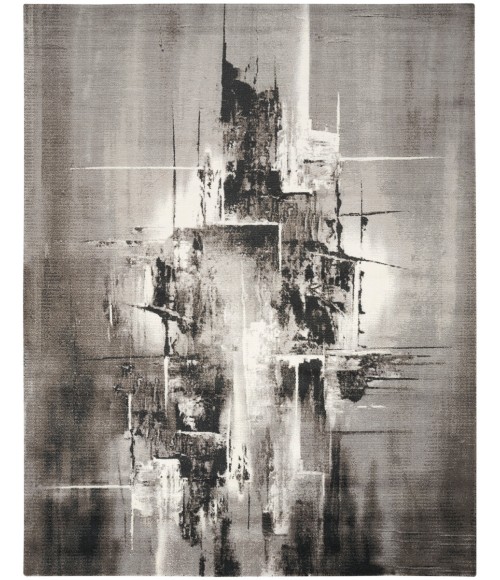 Nourison Twilight Area Rug TWI30 Grey/Ivory/Black