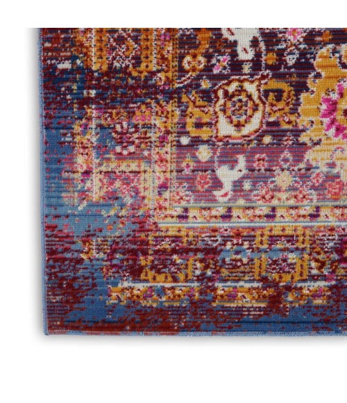 Nourison Vintage Kashan Runner Area Rug VKA03-Red/Multicolor