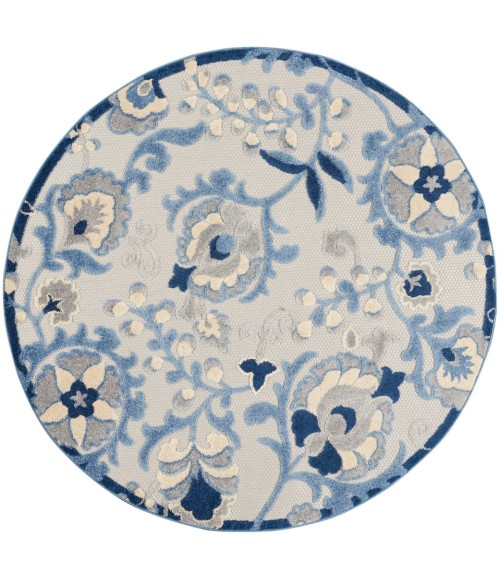 Nourison Aloha Area Rug ALH17-Blue/Grey