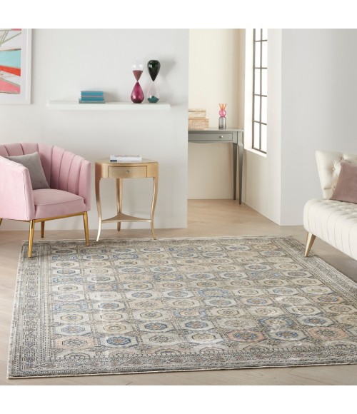 Nourison STARRY NIGHTS Area Rug Nourison Starry Nights Area Rug STN09-Grey/Navy