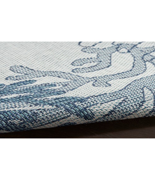 Nourison Garden Oasis Blue GOA05 8 ft. X 10 ft. Rectangle Rug