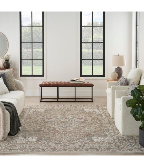 Nourison Quarry Beige QUA05 4 ft. X 6 ft. Rect. Rug