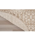 Nourison Jubilant Taupe JUB06 8 ft. Round Rug