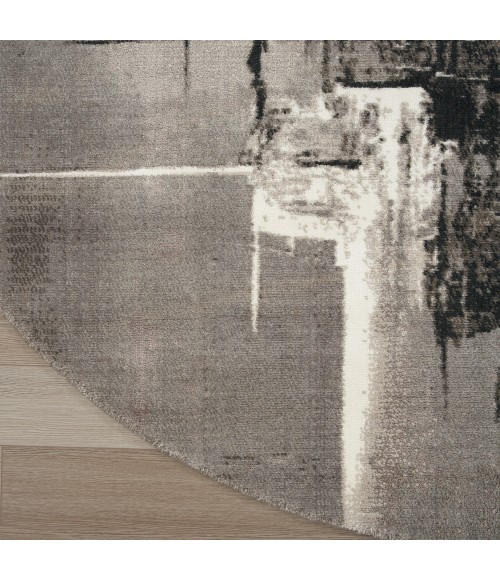 Nourison Twilight Area Rug TWI30 Grey/Ivory/Black