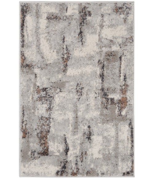 Nourison Elation Area Rug ETN06-Grey Ivory