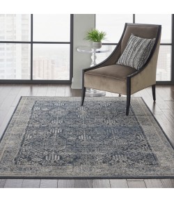 kathy ireland Home Ki25 Malta - Mai12 Navy Ivory Area Rug 3 ft. 11 X 5 ft. 7 Rectangle