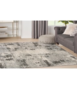 Nourison Home Serenity Home SRH06 Ivory Grey 3 ft. 11 in. X 5 ft. 11 in. Area Rug