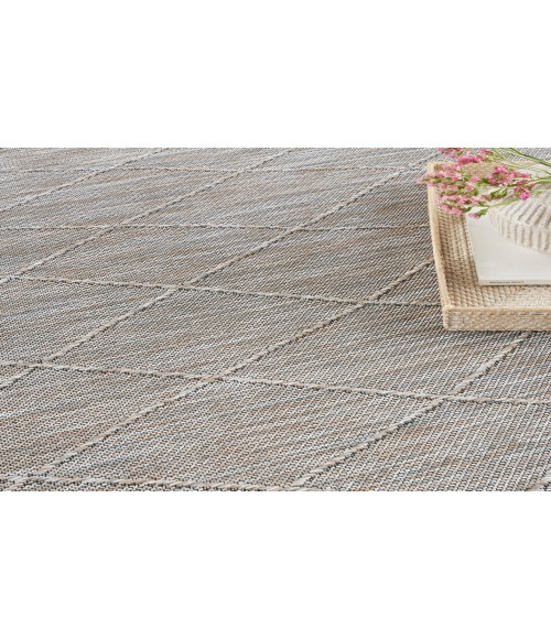 Nourison Practical Solutions Grey Mocha PSL01 7 ft. X 10 ft. Rectangle Rug