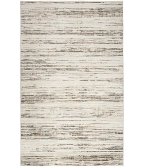 Nourison Serenity Home Ivory Beige SRH03 5 ft. 3 in. X 7 ft. 3 in. Rectangle Rug