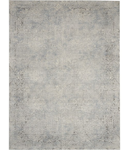 Nourison Rustic Textures Area Rug RUS09-Ivory/Light Blue