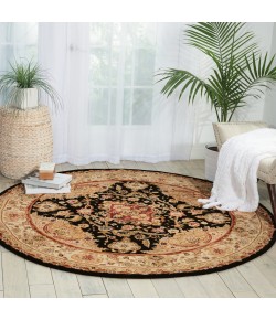 Nourison 2000 - 2028 Black Area Rug 6 ft. X Round