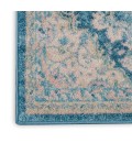 Nourison Tranquil Runner Area Rug TRA07-Ivory/Turquoise