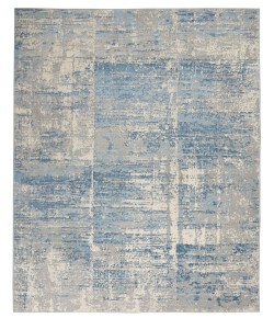 Nourison Solace - Sla02 Ivory Grey Blue Area Rug 8 ft. X 10 ft. Rectangle
