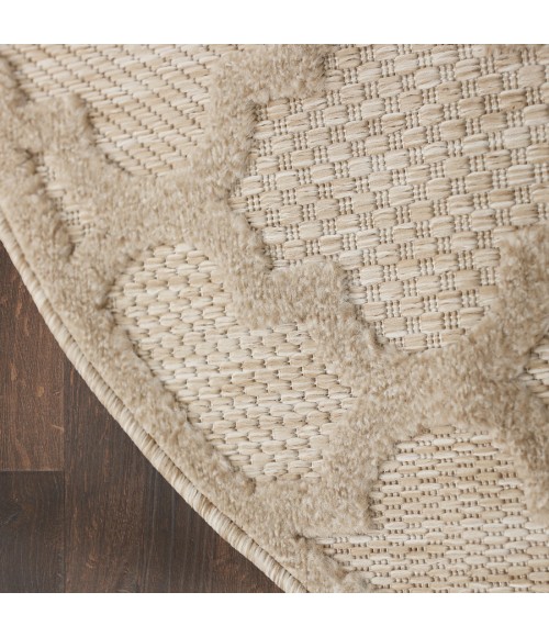 Nourison Home Easy Care Cream NES01 4 ft. Round Rug
